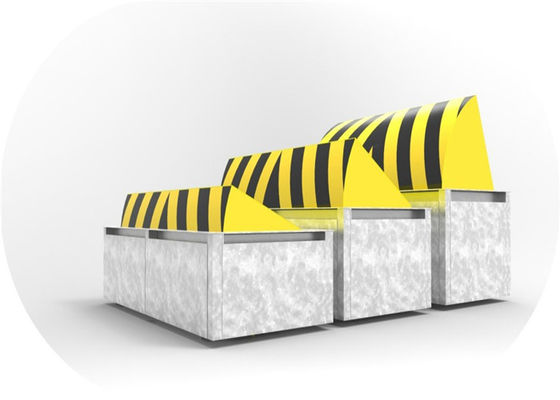 Całkowicie automatyczny 80T ładowanie A3 stalowy hydrauliczny bloker drogowy z światłem LED dla bezpieczeństwa antyterrorystycznego