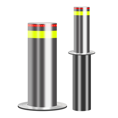 600 mm Cylinder Stroke Automatic Retractable Bollard do zasilania mieszkalnego i 220V