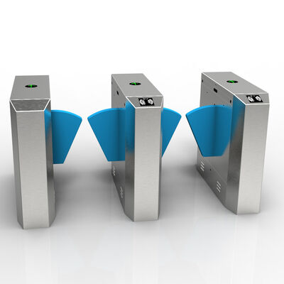 Kołowrót do pasa z przezroczystą akrylową klapą i przepustowością 30 osób/minutę, stopień ochrony IP54