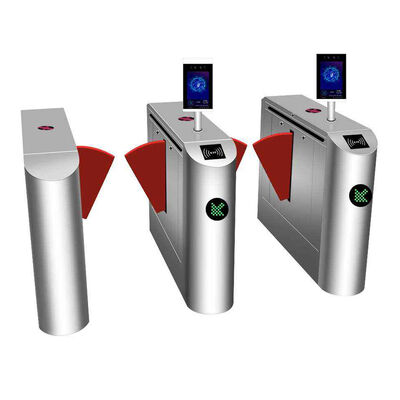 Bariera obrotowa z klapami SUS304 35W z rozpoznawaniem twarzy i wskaźnikiem LED do kontroli dostępu