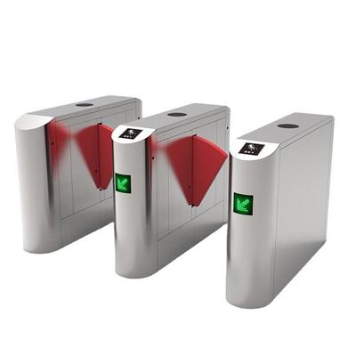 Bramka obrotowa LED z sygnalizacją świetlną, systemem alarmowym i klapą z pianki PU