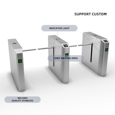 IP55 RFID Security Gate Kontrola dostępu Double Moter Bridge Kołowrót ramienia