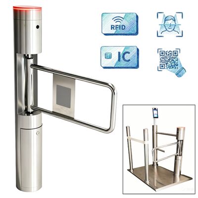 Bariera obrotowa z silnikiem bezszczotkowym i ramą ze stali nierdzewnej SS304 z rozpoznawaniem twarzy i pomiarem temperatury