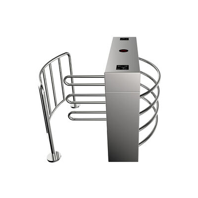 Półautomatyczny kołowrót ze stali nierdzewnej 304 o połowie wysokości z mechanizmem o dużej wytrzymałości i przepustowości 25 do 30 osób/minutę