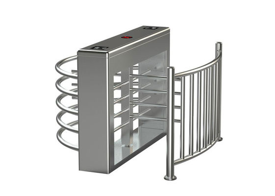 Kołowrot obrotowy do kontroli dostępu w pasie biodrowym ze stali nierdzewnej 304 z kontrolą dostępu za pomocą odcisku palca i przepustowością 30 osób/minutę