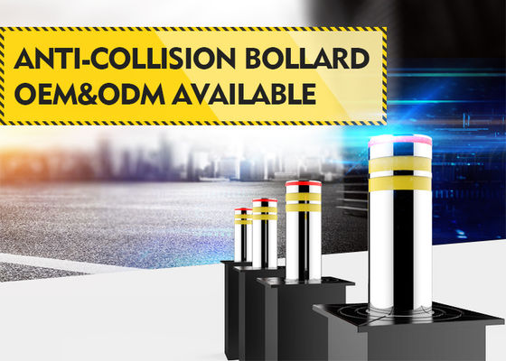 60dB Niski hałas 304 ze stali nierdzewnej 3.7KW System Dynamic Power Automatic Rising Bollards for Driveway Security