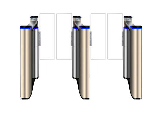 500 mm Flap RS232 SS304 Access Control Swing Barrier Gate z silnikiem bez szczotki o wysokim momentie obrotowym