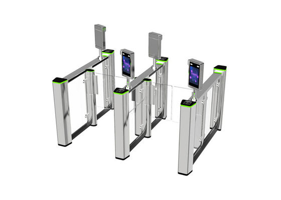 Bariera dla pieszych Fastlane Speed Gate z hartowanego szkła SS304 0.4S, kołowrotu do stref o dużym natężeniu ruchu