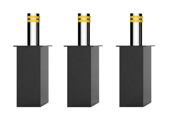 SS304 IP68 Automatyczny hydrauliczny wysuwany słup zabezpieczający sterowany przez PLC z oświetleniem LED