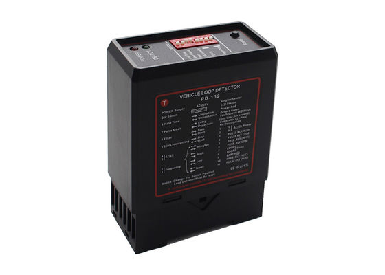 Detektor pętli indukcyjnej do bram parkingowych, zabezpieczeń, jednokanałowy, z czasem reakcji 100ms, przekaźniki wyjściowe 240V/5A i regulowaną czułością