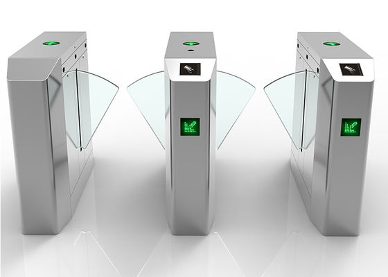 DC 24V Motor SS304 Waist Height Flap Barrier Gate z funkcją samodzielnego sprawdzania błędów