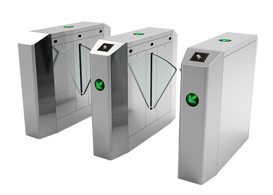 Wskaźnik LED Grubość 1,2 mm Klapy barierowe Bramki szklane IP44 Szklane bramki obrotowe