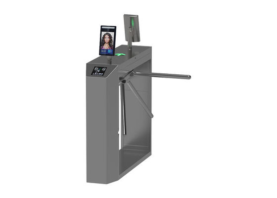 Bramka obrotowa trójramienna ze stali nierdzewnej SS304, dwukierunkowa, o szerokości 550 mm do kontroli pieszych